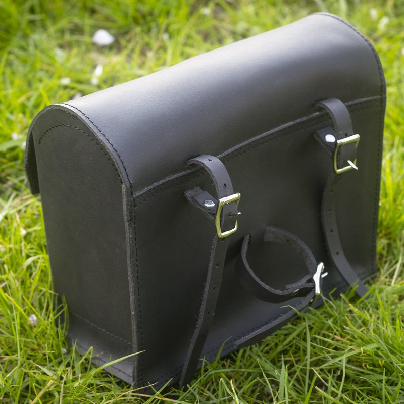 London Craftwork Bicycle Bag Real Leather Saddle Bag Handlebar Bag