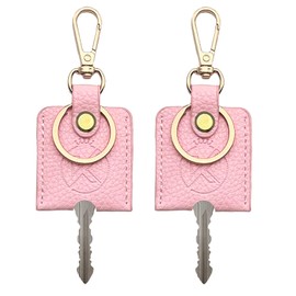 KARENSKEYS Leather Key Sleeve, 2PCS Stylish Key Cover, Broken Car Key Loop Replacement, for Women Men.