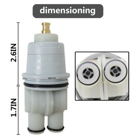 RP19804 RP46074 Shower Cartridge Replacement for Delta 1300/1400 Series 13/14 Series, RP22734