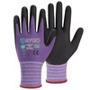 KAYGO Safety Work Gloves 6 Pairs MicroFoam Nitrile Coated- Seamless