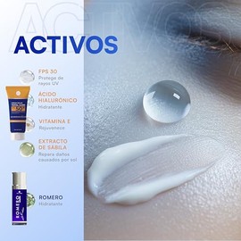 MIST JEWEL Kit facial con aceite de Romero 100% natural + Protector Crema solar FPS50+ | Paquete skincare para proteccion e hidratacion de la piel (Pr