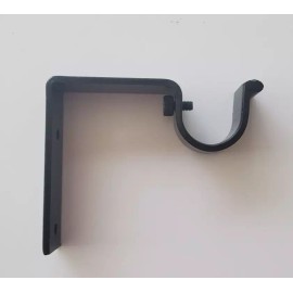 Unbranded Heavy Duty Drapery Curtain Iron   Bracket 3" projection for single 1" iron rod