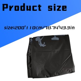 Thyonta Bicycle Jersey Rain Cover Electric Bicycle Rainproof Dustproof Car Coat Four Seasons Universal Sunproof Car Coat (Black)