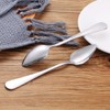 2Pcs Silver Grapefruit Spoon Stainless Steel Fruit Spoon, Stainless Steel