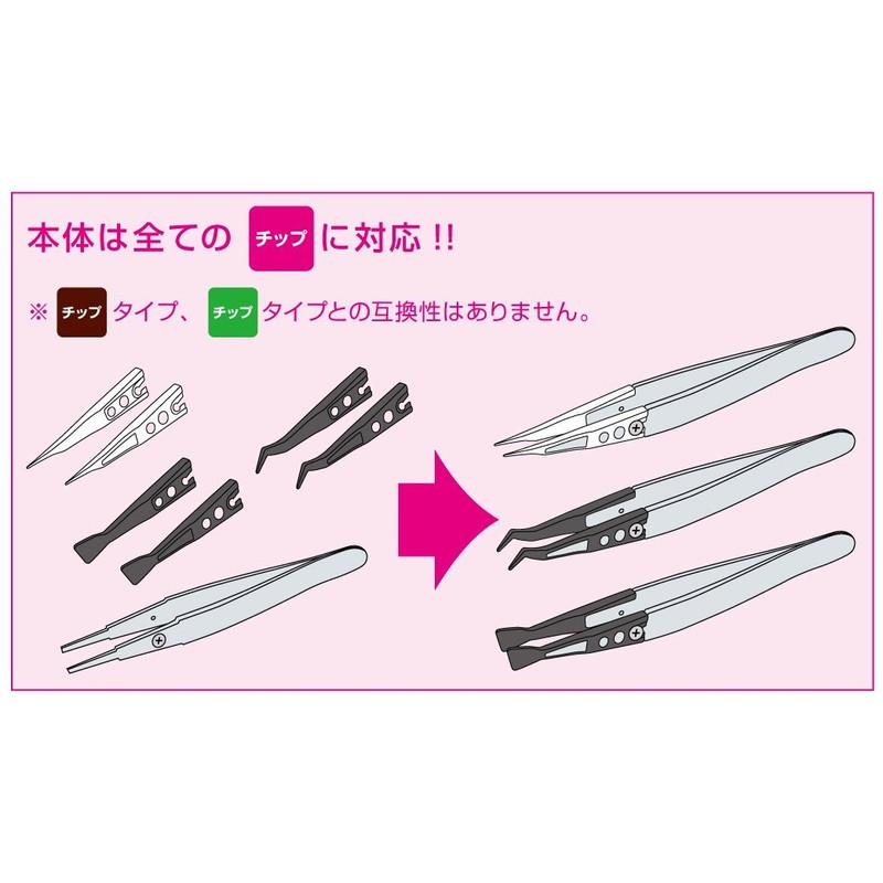 Hozan P-640-P Plastic Tip Tweezers, Total Length: 4.9 inches (125