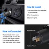 Qidoe USB car socket, car charger socket, built-in socket 12