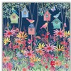 Birthday/Blank Greeting Card - Female/For Her - Birdhouses and Flowers