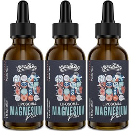 Liposomal Magnesium Citrate Drops for Gut and Bone Health, Mood and Stress Management, Powerful Formula with Vitamin B6 and Zinc Gluconate 60ml (2.04 Fl Oz (Pack of 3))