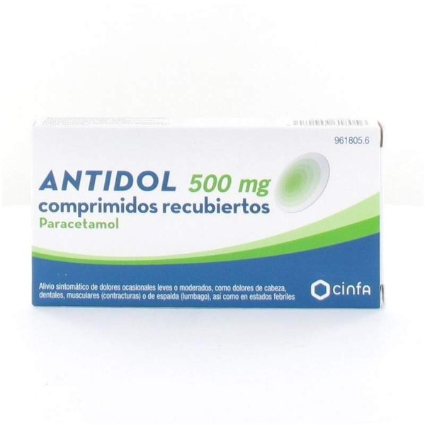 Cinfa Antidol 500 Mg 20 Coated Tablets