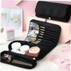 STOBAZA Travel Makeup Brush Storage Bag Waterproof Portable Cosmetic Pouch