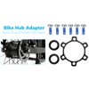 Keenso Bicycle Front Fork Hub Conversion Seal, Aluminium Alloy Bicycle