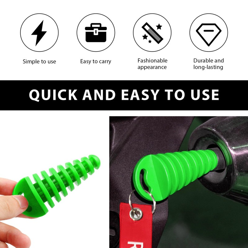 BWBWND 2 PCS Muffler Exhaust Wash Plug, 0.6"-1.5" Rubber Exhaust