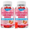 XIAAN Magnesium L-Threonate Gummies 500mg, Suagr-Free Magnesium Threonate Supplement for