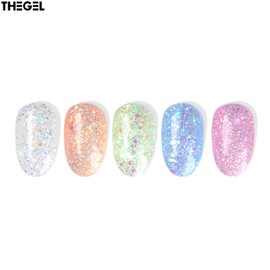 THE GEL Island Beach Glitter Gel Nail 8g, Color:344 Hawaii Beach