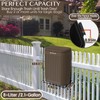 PAWZIDEA Wall Mount Dog Poop Trash Can Outside, 2.1 Gallon