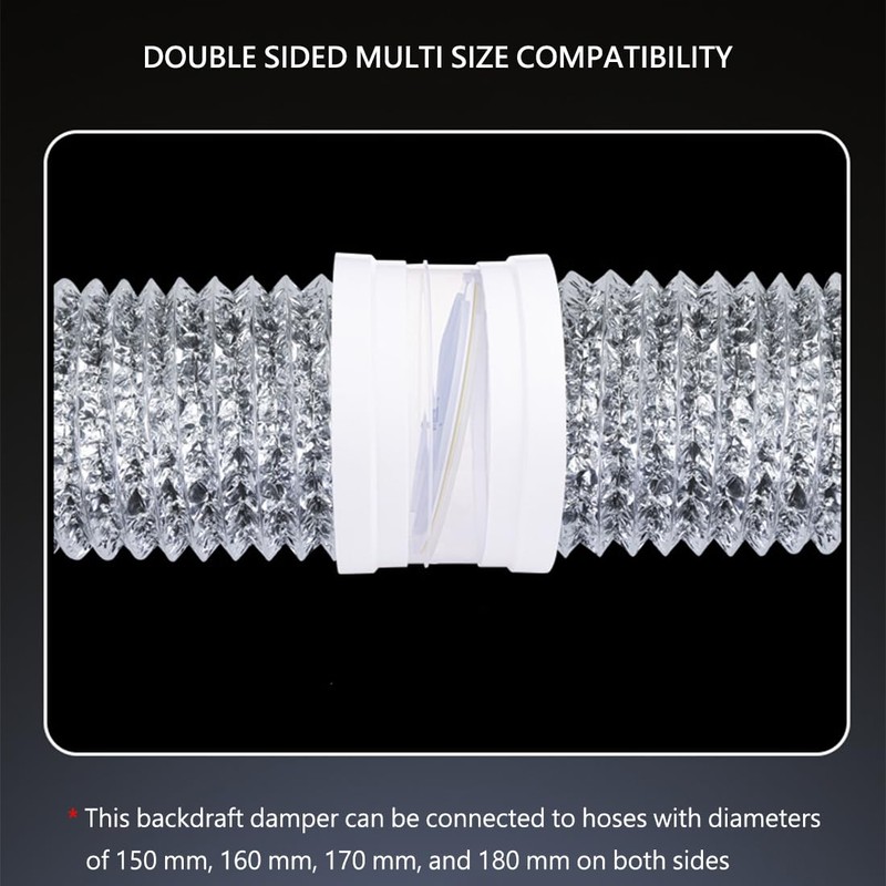 BRDUROBLA 6'' 7'' Draft Blocker Backdraft Damper Duct Draft Stopper