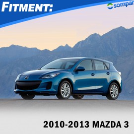 Osompar Overhead Console LED Light, Reading Lamp, Roof Console Switch for Mazda 3 2010 2011 2012 2013 Replaces BBM4-69-970B-75 Without Sunroof Switch Cab Interior Ceiling Reading Light