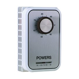 Siemens 134-1084 Heating/Cooling Line Voltage Room Thermostat with Set Point Knob, Beige