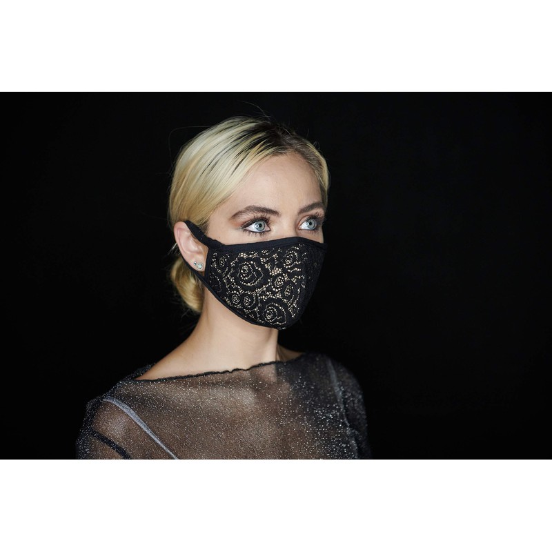Cameleon Cover - MADE IN USA -Women Black Lace Face