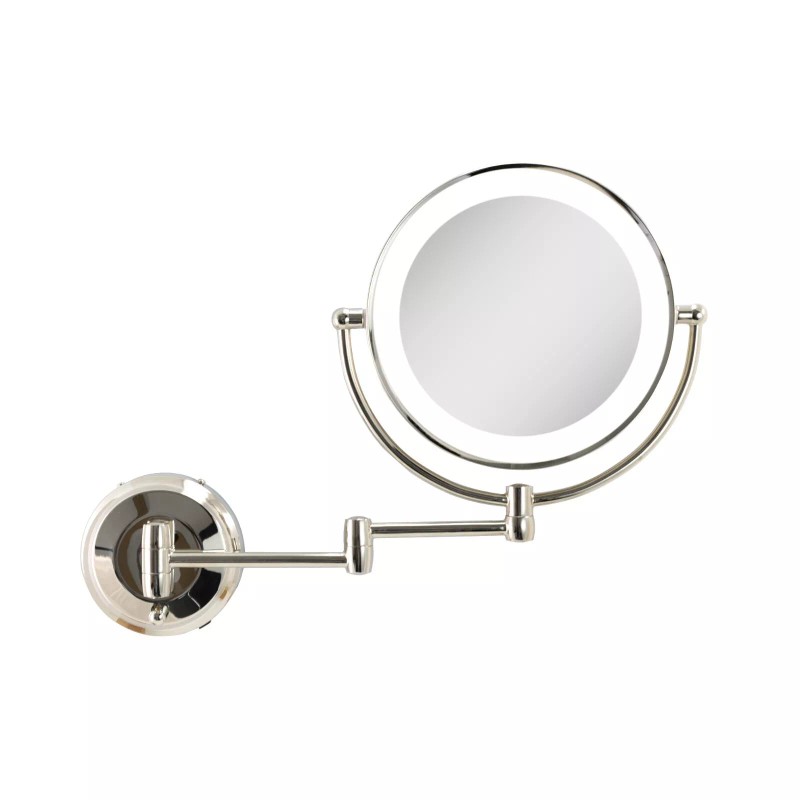 Zadro LED Wall Mounted Makeup Mirror w/ 10X/1X Magnification &