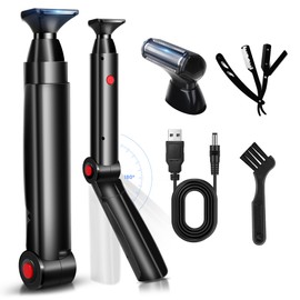 Electric Back Shaver for Men, Long Handle Body Grooming Kit