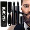 Bartfüllerstift,2pcs Bartstift für Männer,Bartstift Schwarz,Wasserfester Bartstift,Beard Filler Pencil,Wasserfester Bartstift für