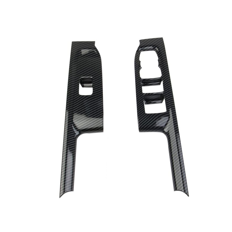 Carbon Fiber Window Lift Switch Panel Cover Trim for 2019-2026