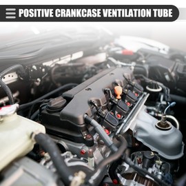 X AUTOHAUX Positive Crankcase Ventilation Tube, Engine Ventilation Hose, for Buick Envision 2016-2018, Plastic, No.12673868, Black