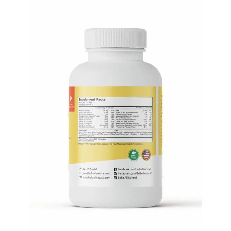 All-Natural Moringa Capsules – 60 Count | Supports Energy, Immunity,