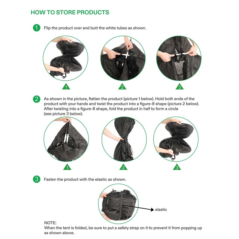 Porayhut Pop up Sunshade Cloth Pack of 3,Easy Open Crop