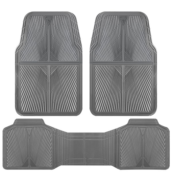 CAR PASS Rubber Car Mats,Car Floor Mats All Weather, Waterproof