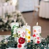 MTLEE 24 Pack Dried Pressed Flower Candle Painting Kit 6