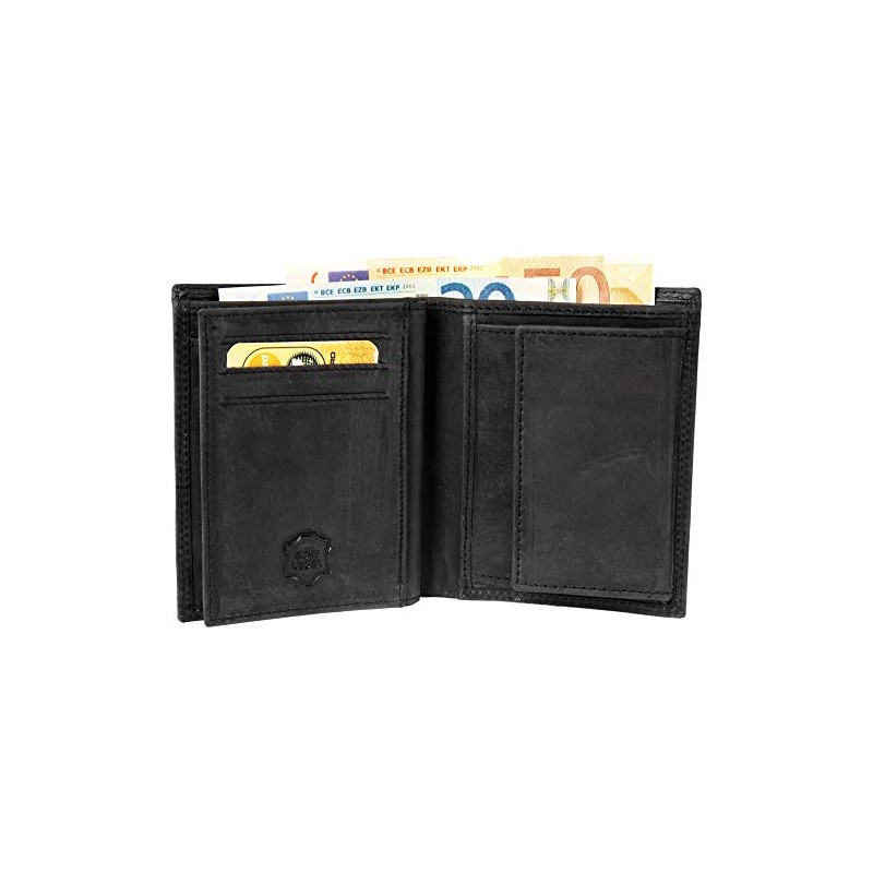 LEONARDO VERRELLI 3000205 Men's Genuine Leather Wallet Suede 9 x