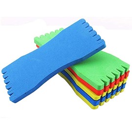 luzen 10Pcs Foam Board Fishing Line Holder Snelled Fishing Hook Keeper for Fishing Line Leader Organizer Storage Accessories