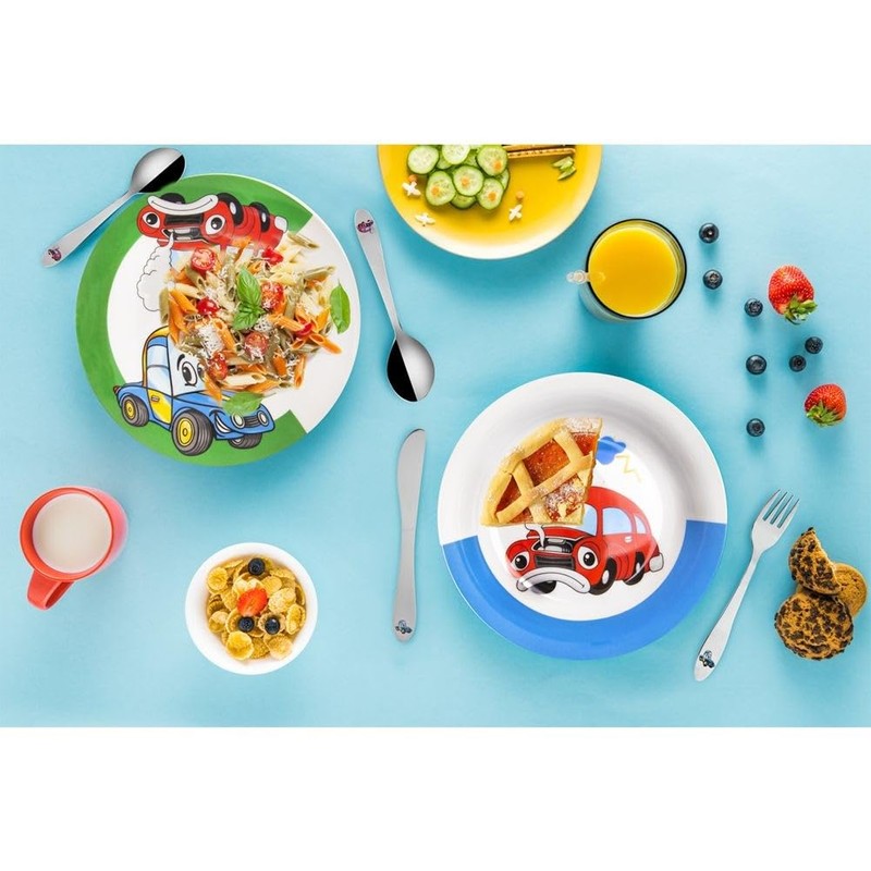 Children's Cutlery Set Stainless Steel with Automotive Set of 3