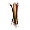 10Pcs Leather Bag Handles 12.2in Long 0.4in Wide Cattlehide Metal