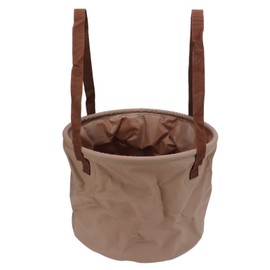 Collapsible Bucket Wear Resistant Space Saving Portable Folding Bucket for Outdoor Camping Travelling 20L Khaki