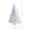 Nearly Natural 6ft. White Artificial Christmas Tree with 680 Bendable