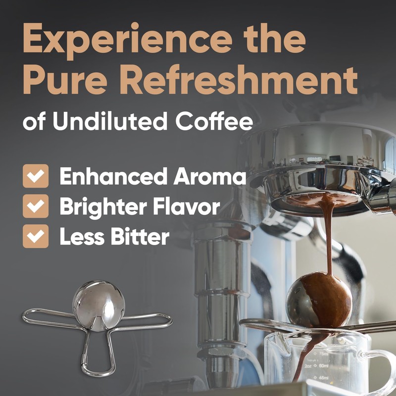 The SPHERE Espresso Cooling Ball, Compound Chiller for Espresso Shots,