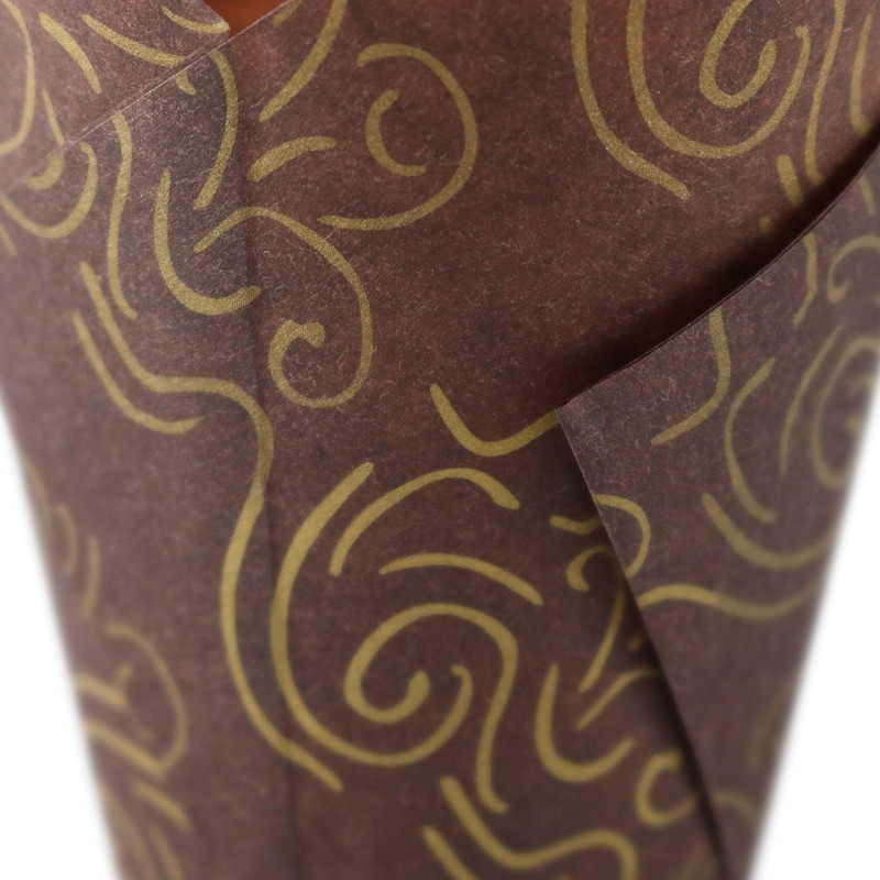 Tulip Liners for Muffins or Cupcakes - Brown and Gold
