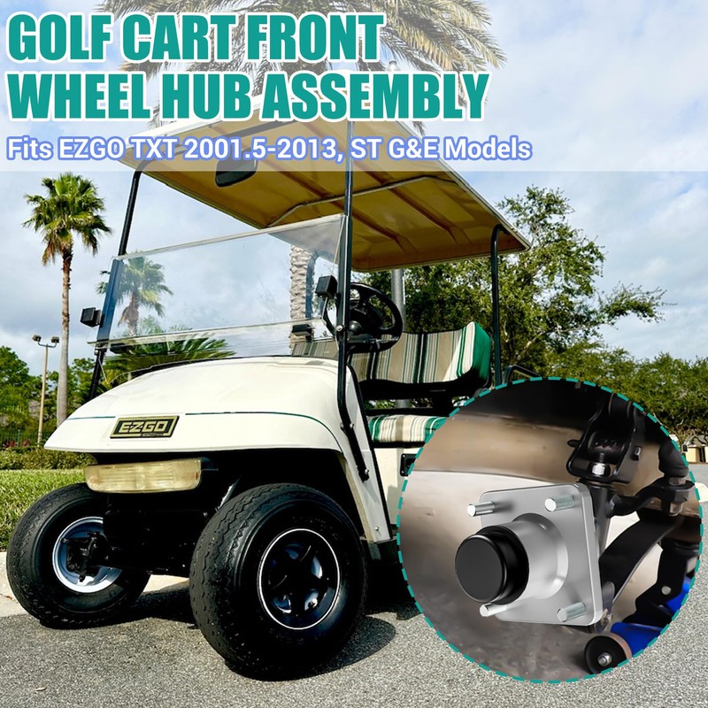 Drive-up EZGO TXT Front Hubs, Golf Cart Front Wheel Hub