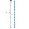 Sunshine Mason Co. Plastic Reusable Drinking Straws 6 Pieces, Blue