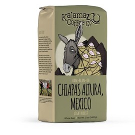 KALAMAZOO COFFEE COMPANY Mexican Chiapas Whole Bean Coffee - Bam-Bean-Oh Light Roast | 12oz Bag (1 Pack)