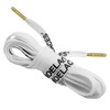 Loop King Laces Pair of Gold Lace Shoelaces, White/Opulent Garden