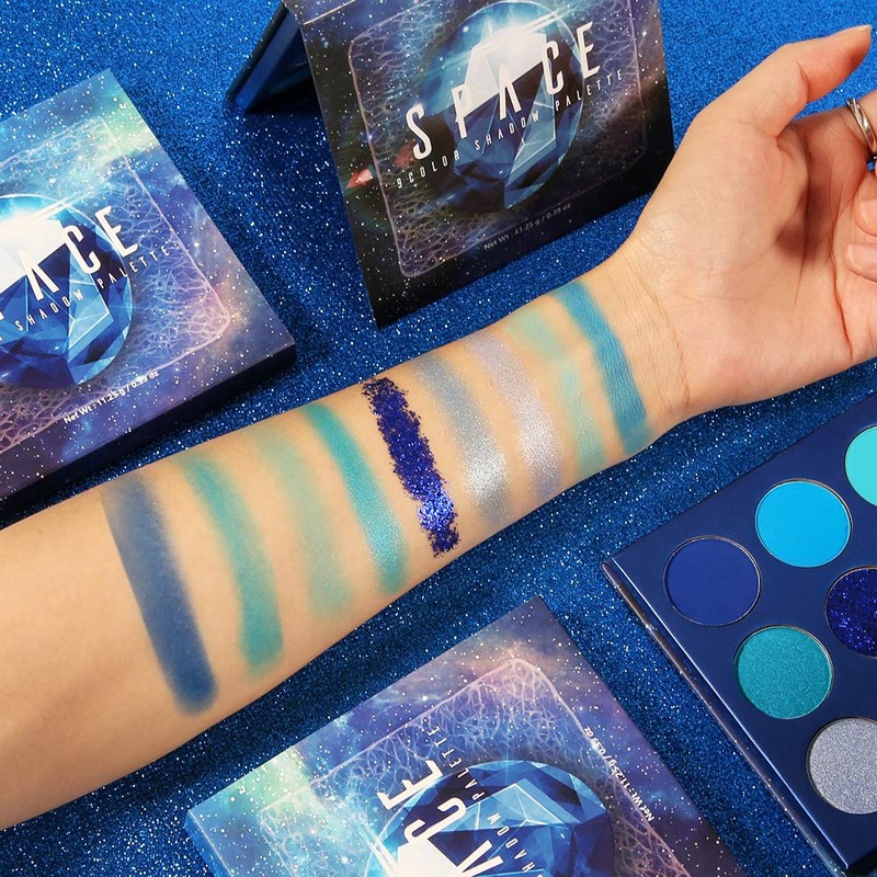 Docolor Eyeshadow Palette Blue Gemstone Make Up Palette Vegan Formula
