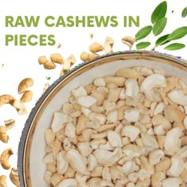 SANO Raw Cashew Pieces 2lbs (32oz) Organic Cashews Nuts, Fresh Unsalted cashew in Resealable Pack, No Salt Cashews Nuts, Natural Raw Cashew Unsalted for Snacking & Cooking & Vegan Recipes