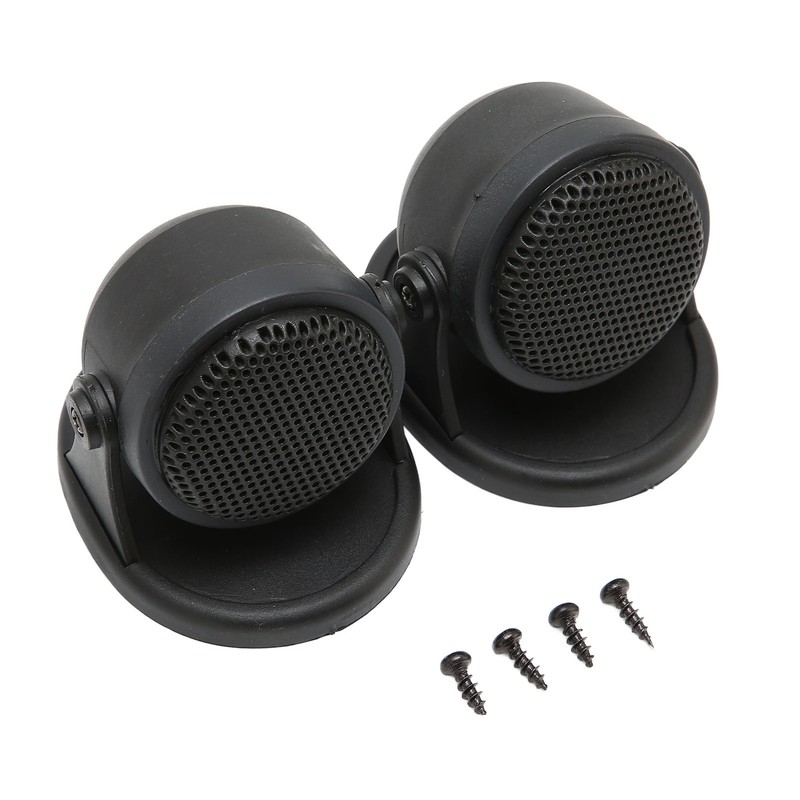 2pcs Dome Tweeter Car Audio Speaker Black 20W Loudspeaker Universal