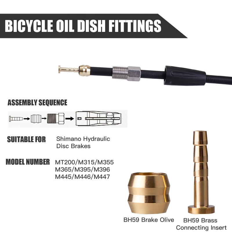 BH59 Disc Brake Olive Insert 10 Set, Hydraulic Disc Brake