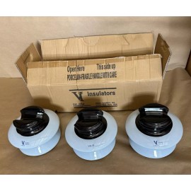 Victor Insulators 3 Pack Victor Insulator Porcelain Pin Type J Neck High Voltage Class 56-1 V94-30