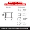 STORM-PROOF Charlie Parasol Holder Balcony Railing Set of 2 Metal